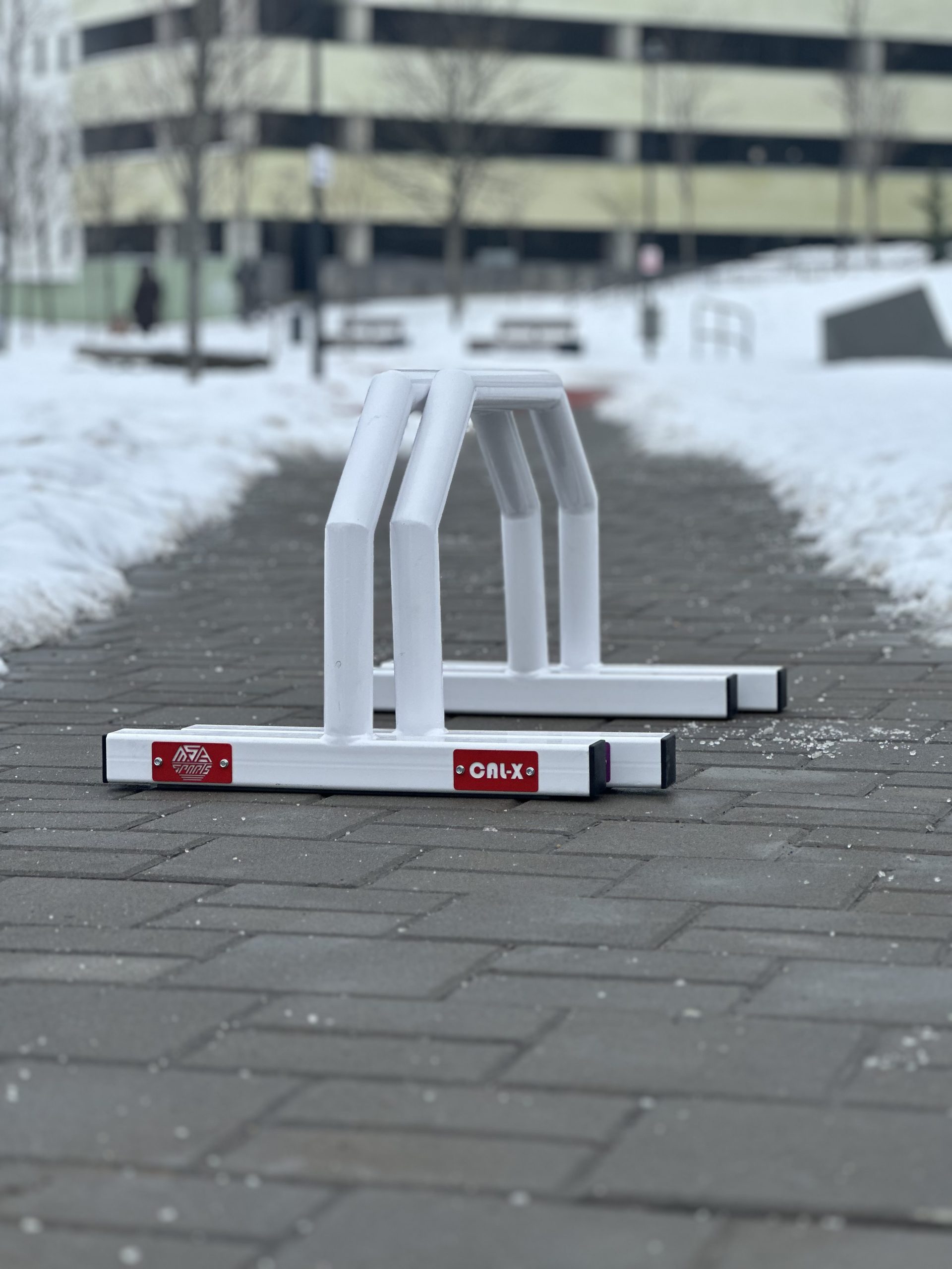 Elite Hexagonal Parallettes Mid – Snow - imagine 7